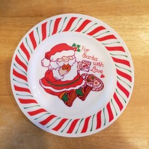 Current Co. Cookies for Santa plate